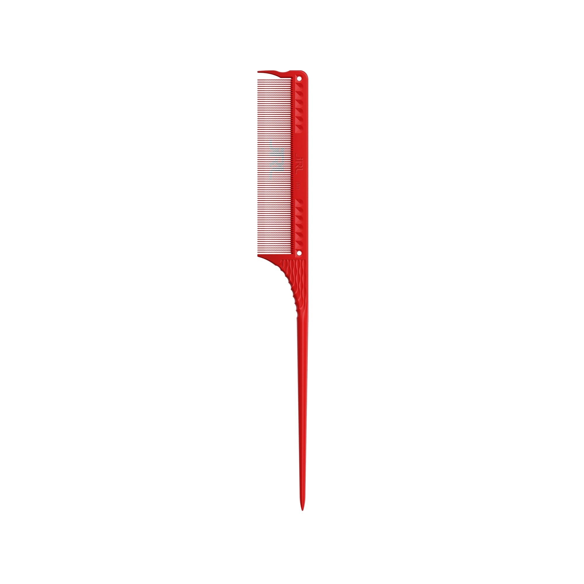 JRL Professional Red Styling Comb 101 for Precision Cutting