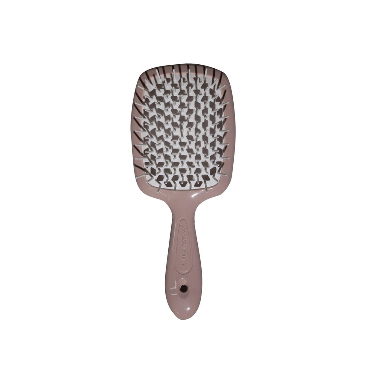 Janeke Superbrush Detangling Hair Brush Beige & White