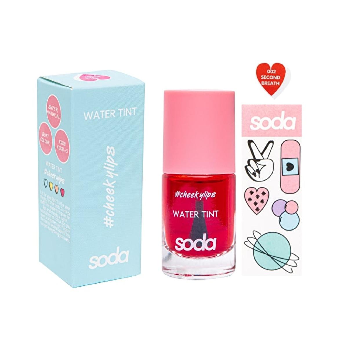 SODA Water Tint Liquid Blush - Long-Lasting, Buildable Color for Cheeks & Lips