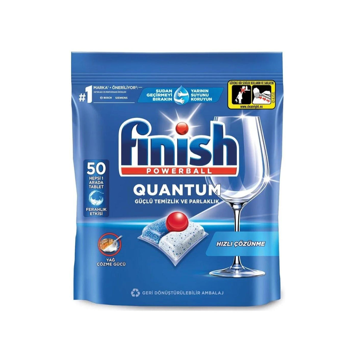 Finish Quantum Dishwasher Detergent Tablets 50 Count