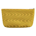 Eklips Yellow Wavy Makeup Bag for Travel & Vanity
