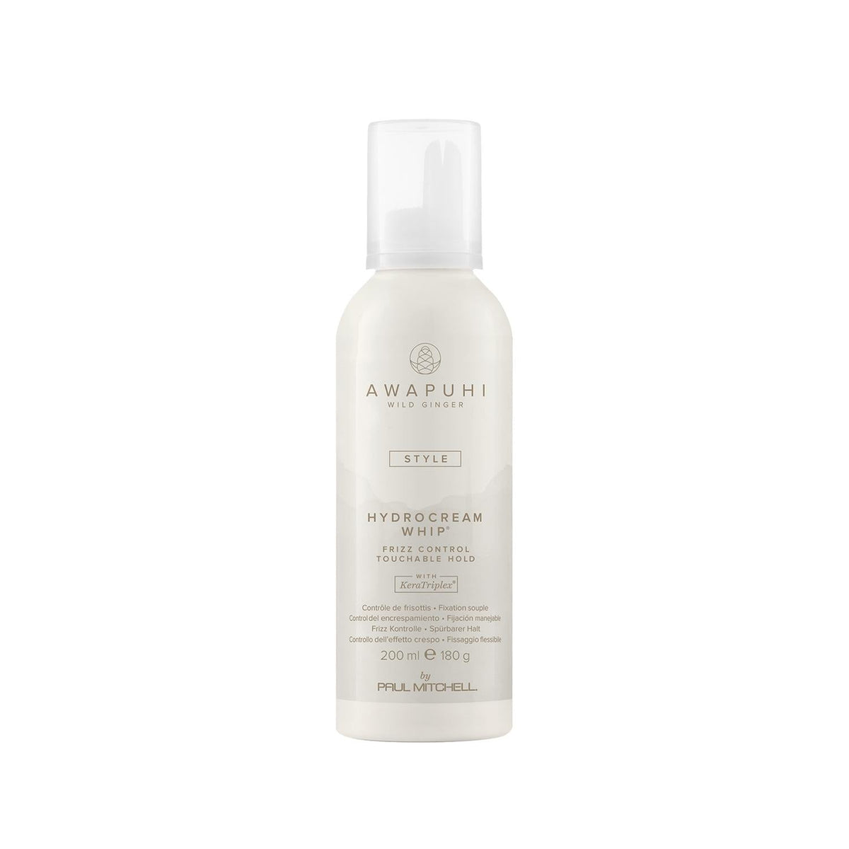 Awapuhi Wild Ginger Hydrocream Whip Styling Foam 200 ml