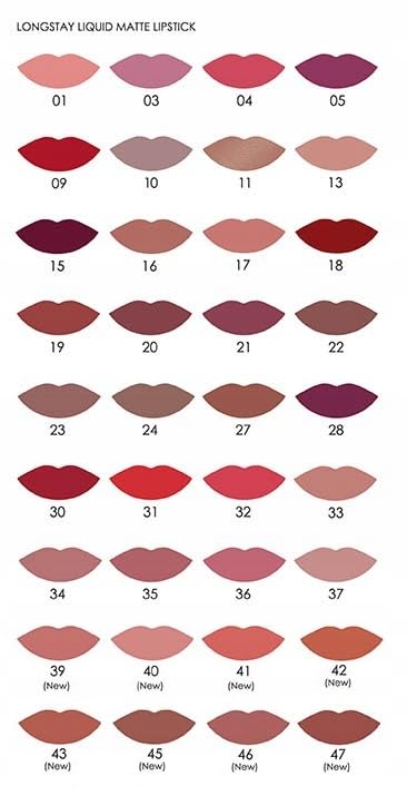 Golden Rose Matte Liquid Lipstick No:08 - Long-Lasting, Non-Drying Lip Color