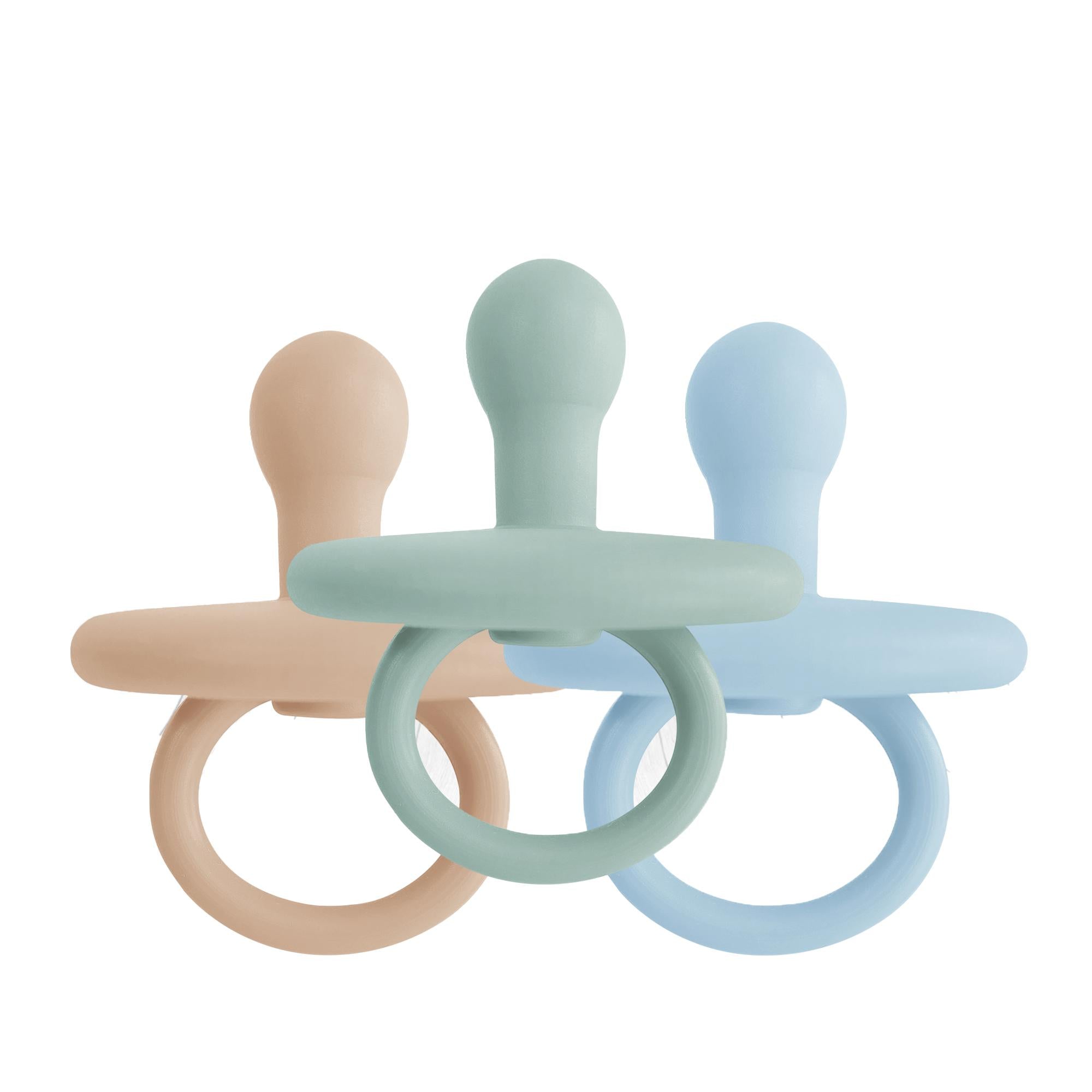OiOi Silicone Pacifier for Newborns 0+ Months - Non-Toxic, Hypoallergenic & Durable