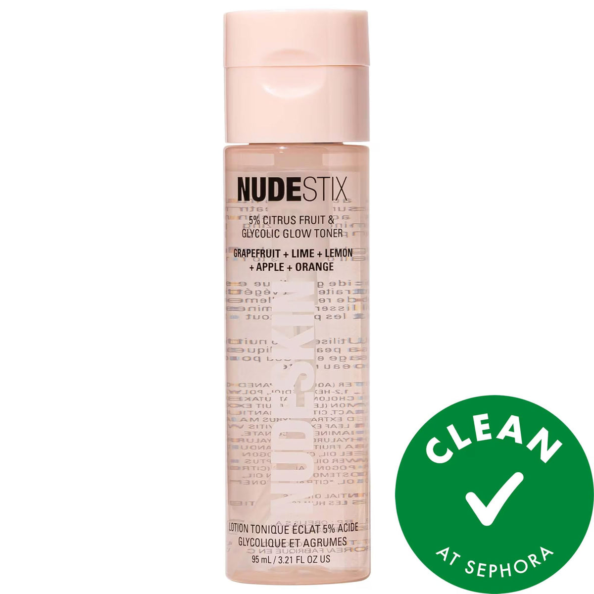 Nudeskin 5% Citrus Fruit & Glycolic Glow Toner - Vegan Skincare Toner for Glowing Skin, Cruelty-Free Beauty