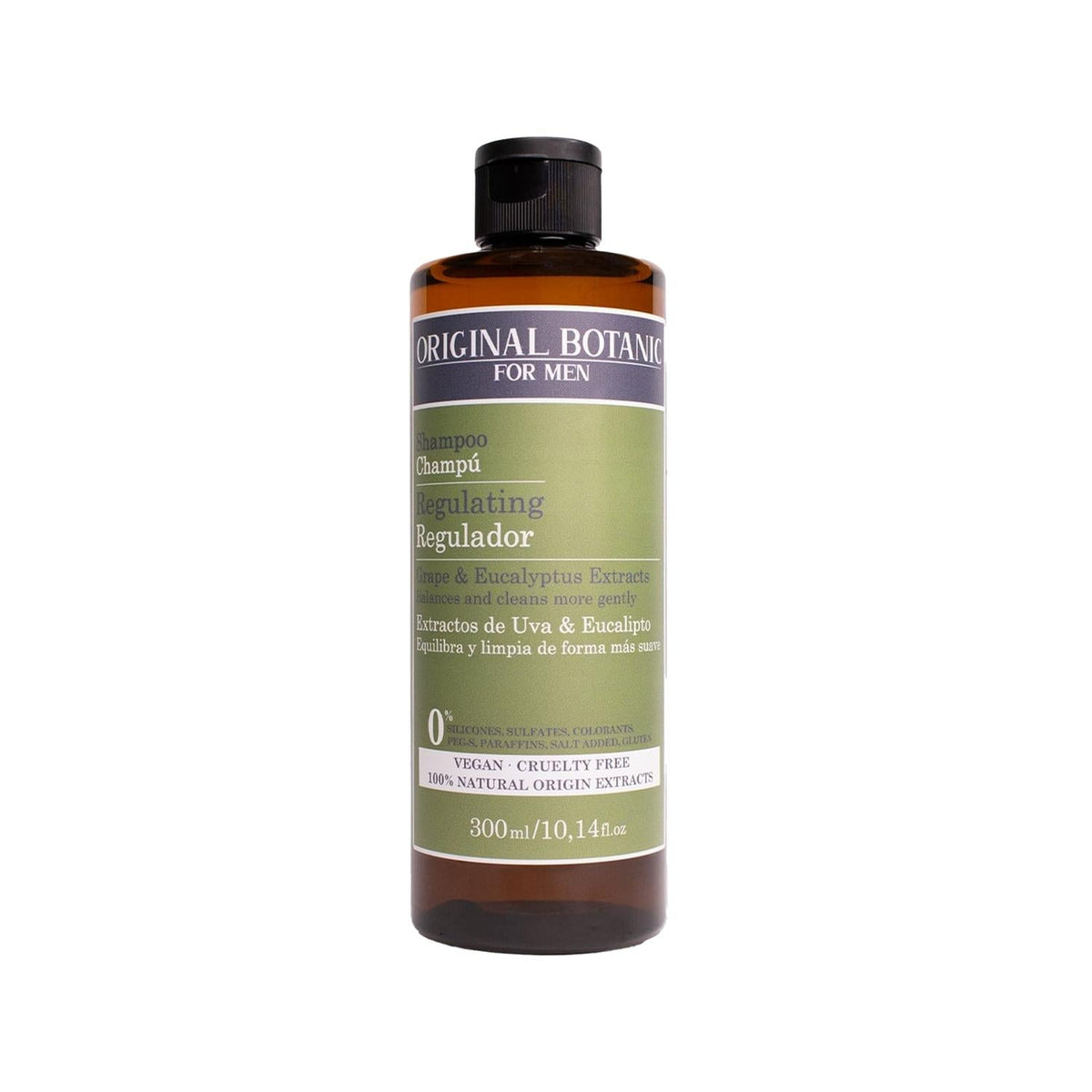 Original Botanic Vegan Shampoo for Men - Regulating Deep Cleansing 300ml