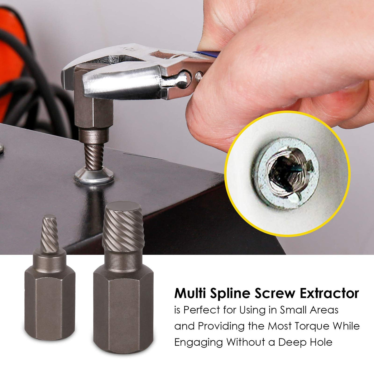 49-Piece Bolt and Screw Extractor Set with Drill Bits for Professional Auto Repair
