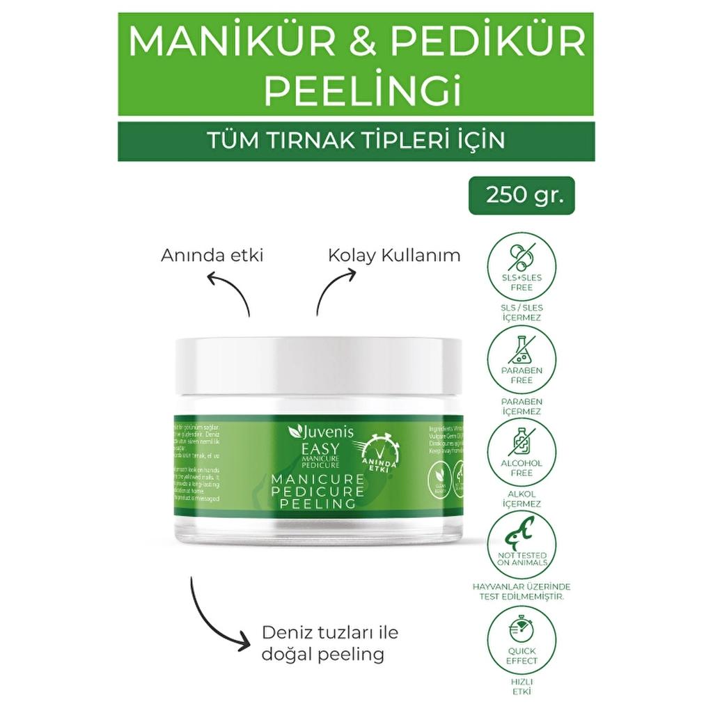 Juvenis Easy Manicure & Pedicure Peeling Scrub 250g
