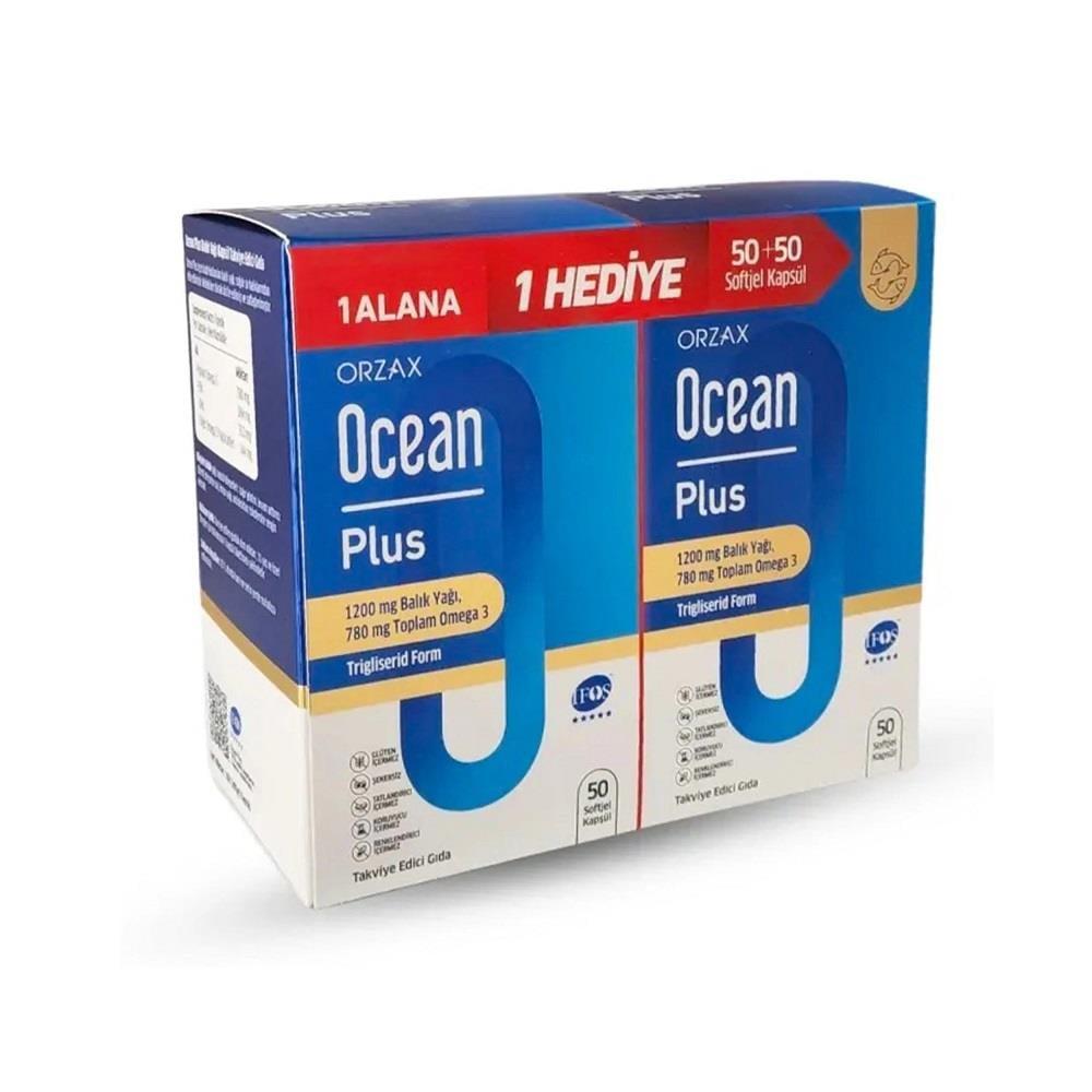 Ocean Plus 1200 mg Fish Oil Dietary Supplement 100 Capsules