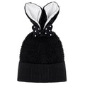 Eklips Kids Black Beanie with Cute Ears 1 pc