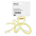 Eklips Yellow Ribbon Hair Claw Clip for Secure Styling