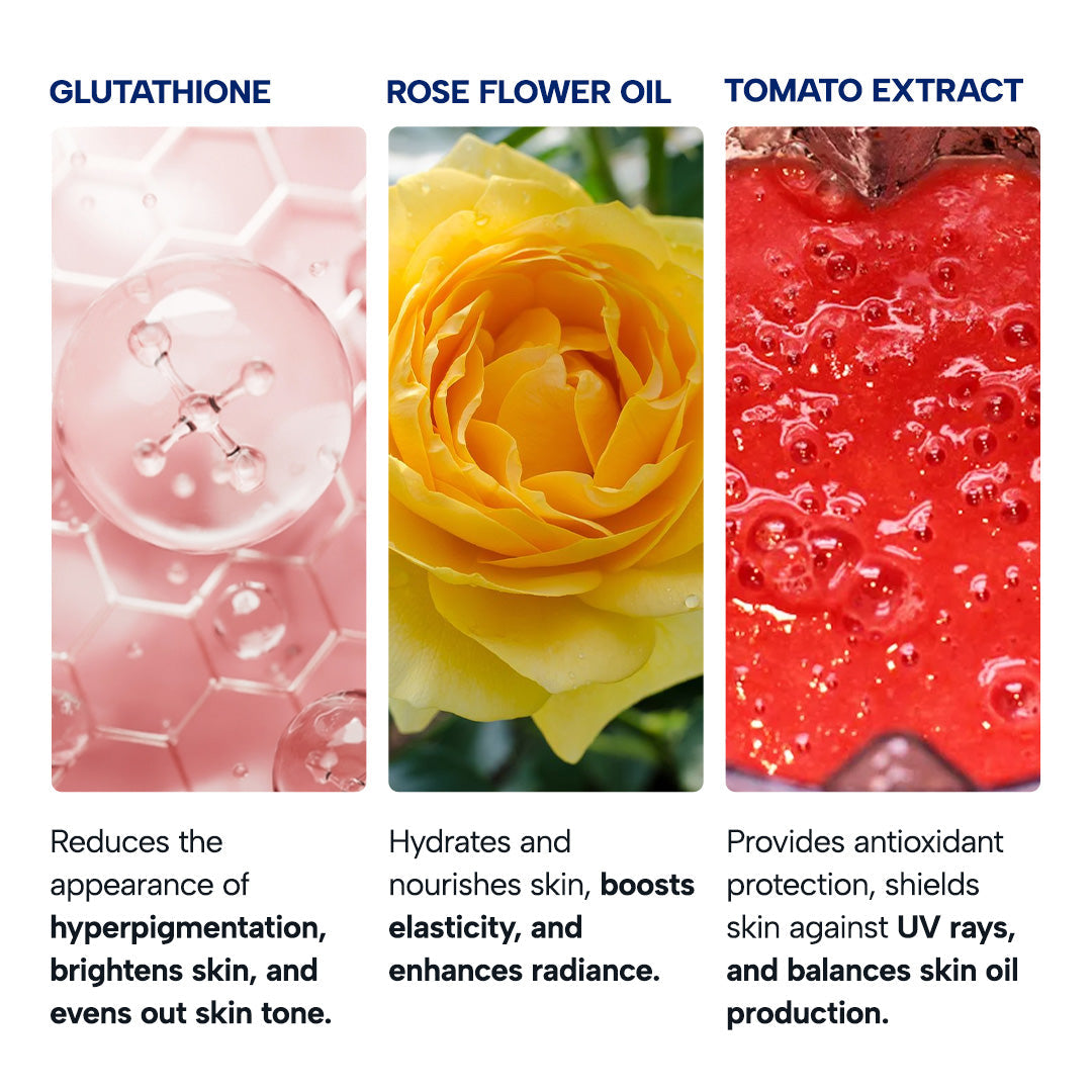 Epify Radiant Glow Face Care Set, Glutathione Shot &amp; Superfruit Papaya Gel, 2-Step Face Routine