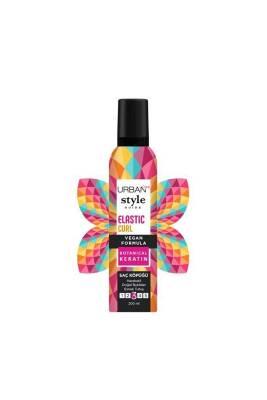 URBAN Care Elastic Curl Hair Styling Mousse - 200ml, Natural Look, Flexible Hold for Curly Hair