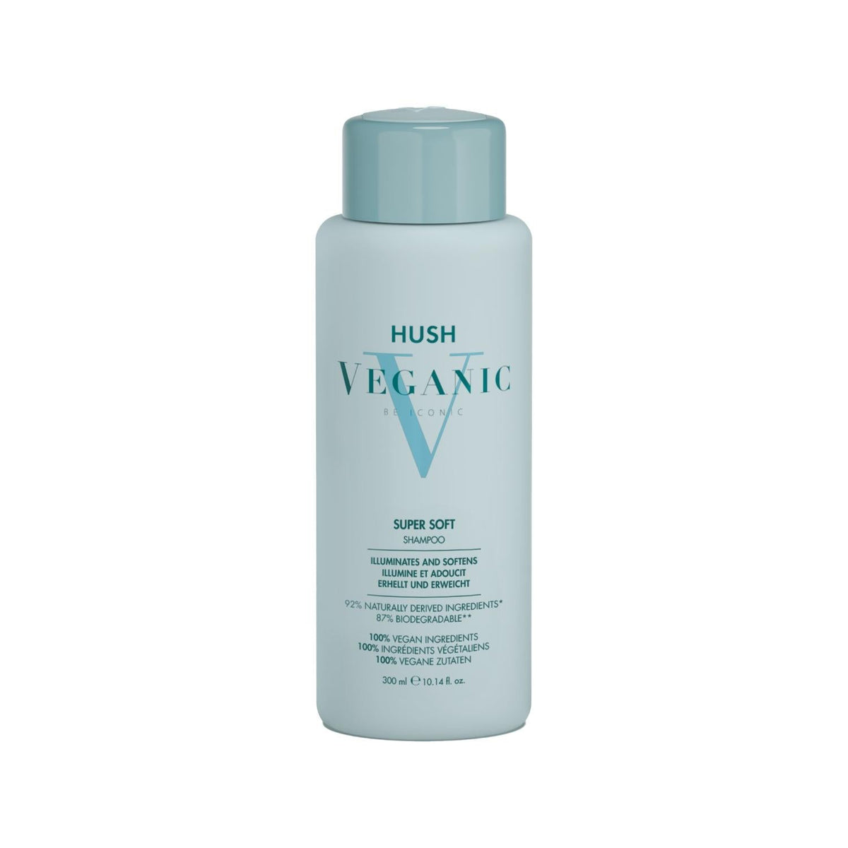 Hush Veganic Super Soft Shampoo for Shine & Softness 300ml