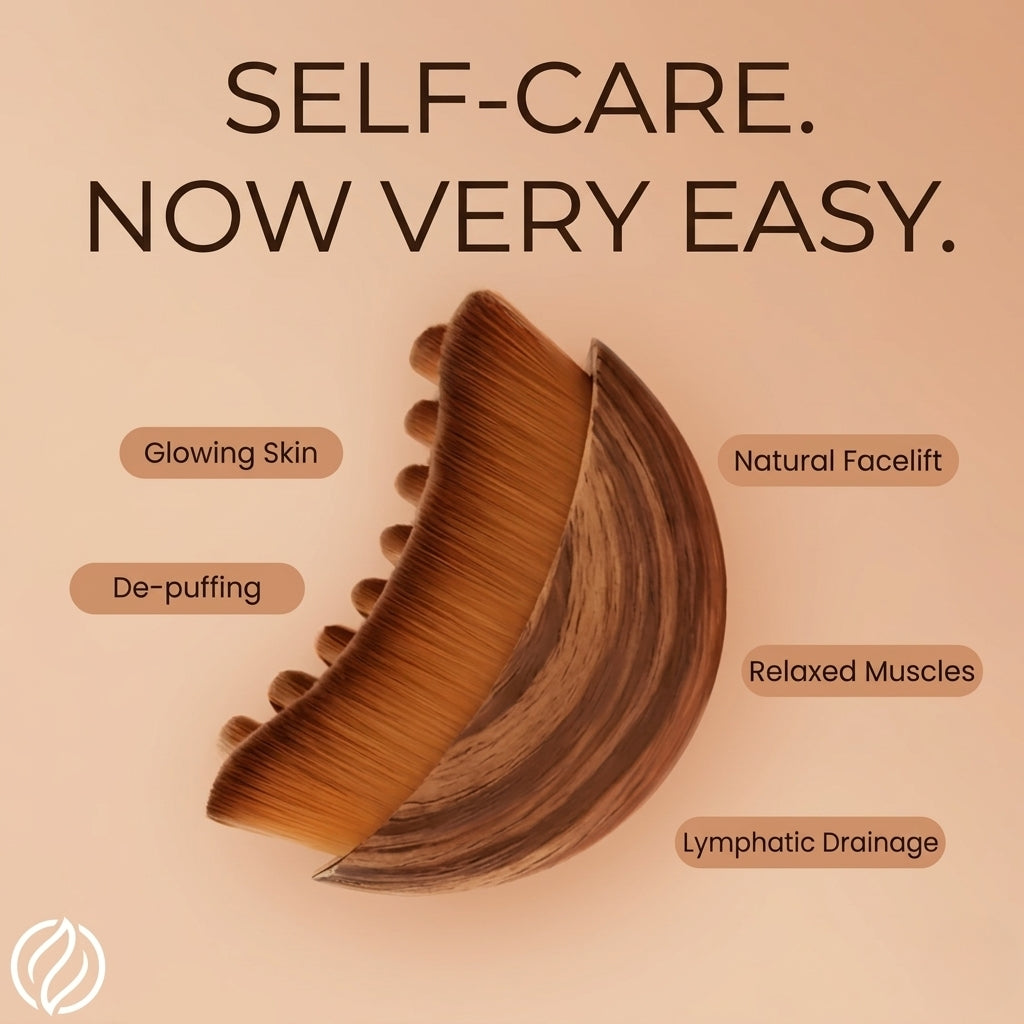 Safira Glowee™ Facial Massage Comb - Lymphatic Drainage & Glow Boosting Face Massager