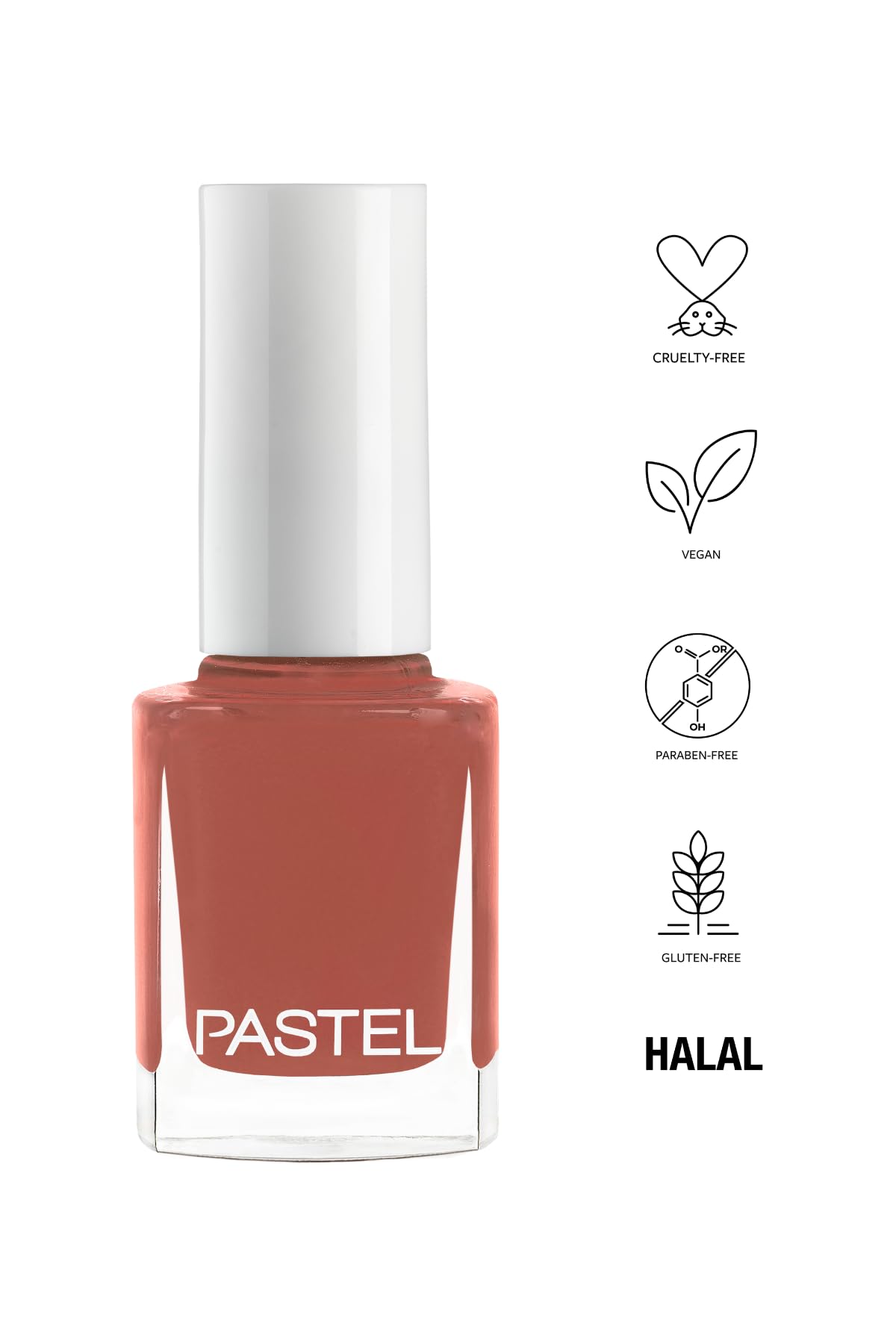 Pastel Nude 299 Vegan & Cruelty-Free Nail Polish - 13ml, Chemical-Free Beauty
