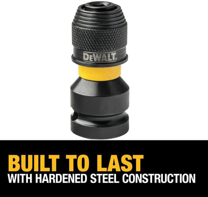 DeWalt DW2298 G Adaptor 1/2" Sq To 1/4" Hex Rapid Load