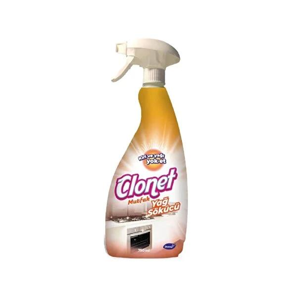 Clonet Kitchen Degreaser: 100% Tough Grease Remover, Streak-Free Shine, Powerful Cleaning Solution for a Sparkling Kitchen (750ml / 25.36 fl oz)