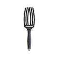 Olivia Garden Fingerbrush Care Iconic Double Bristles Black M - Gentle Oral Care for Kids & Adults