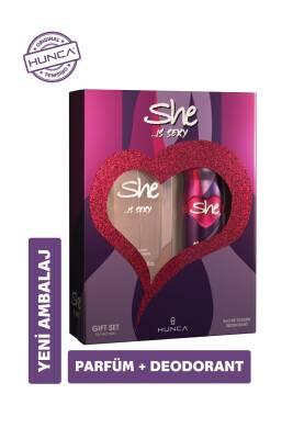 She Sexy Perfume and Deodorant Set for Women - Long-Lasting Fragrance, Alcohol & Paraben-Free, Skin-Friendly - Fresh & Sophisticated Scent