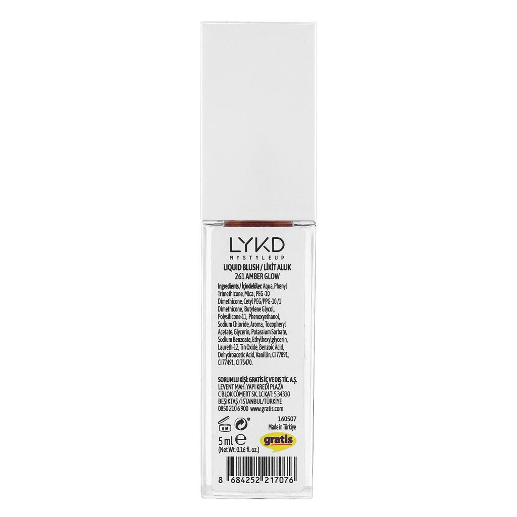 LYKD Aura Liquid Blush in 261 Amber Glow 10ml