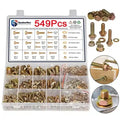M6/M8/M10 Flange Bolt Kit (549PCS) | Hex Bolts, Nuts & Washers