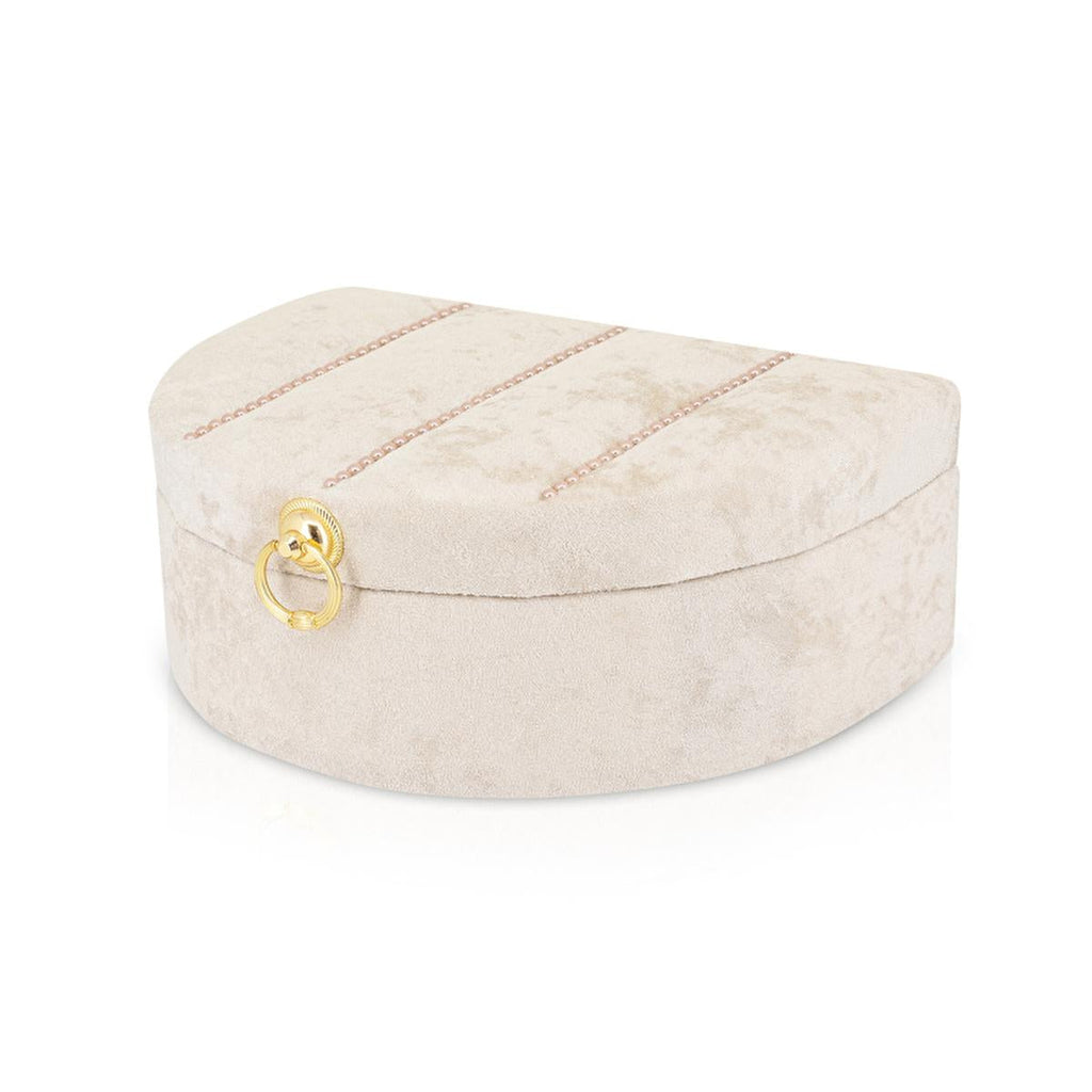 Eklips Velvet Keepsake Box: Elegant Decorative Storage Chest for Bridal & Wedding Treasures - Satin Lined