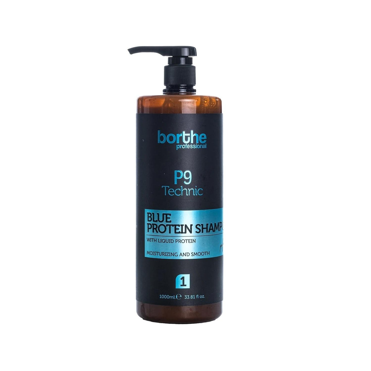 Borthe Borthe Professional P9 Technic Blue Protein Shampoo 1000ml - Nourishing Hair Care for Professionals