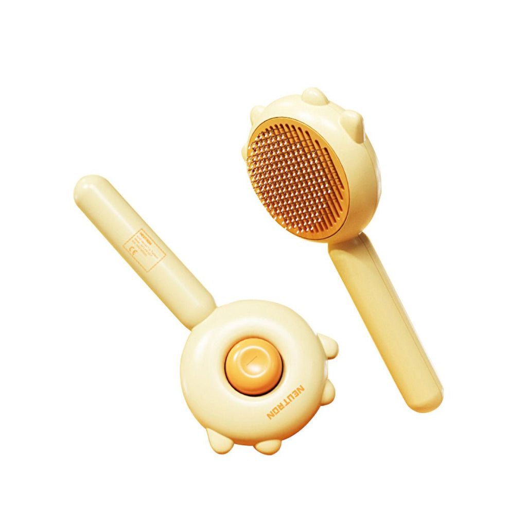 Neutron Pet Grooming Tool - Adjustable Comb for Cats & Dogs, Ergonomic Handle, Easy Hair Collection