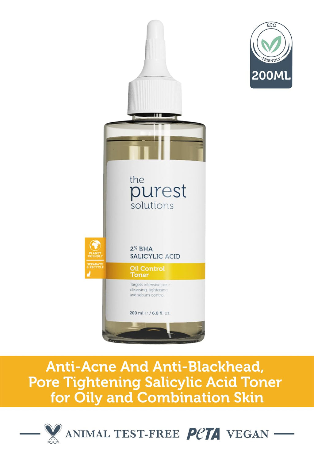 The Purest Solutions Skincare Set for Blackheads & Pore Tightening - AHA BHA Exfoliant & Niacinamide Serum
