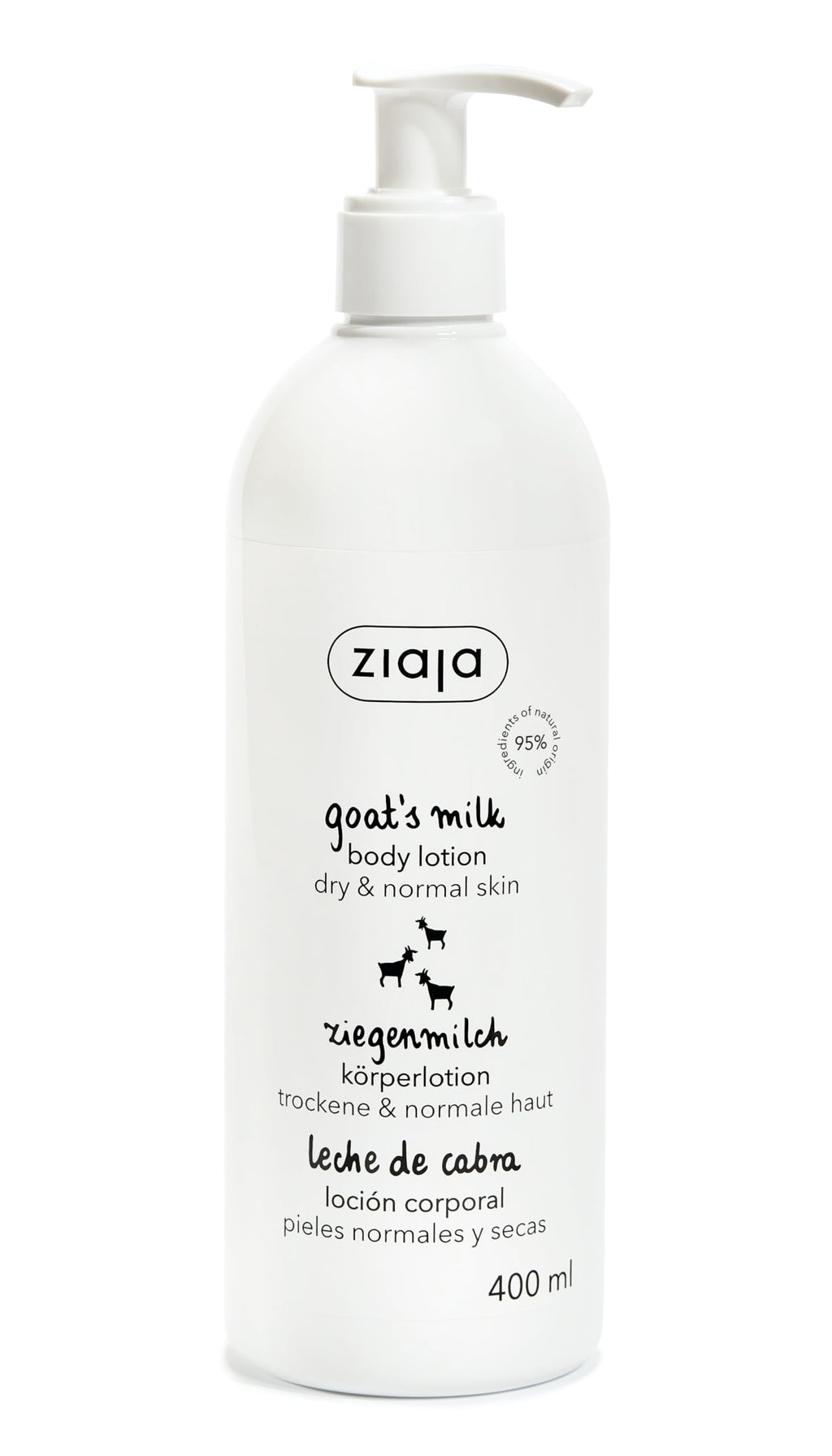 Ziaja Goat Milk Lotion + Toner 200ml - Natural Moisturizer | Vegan