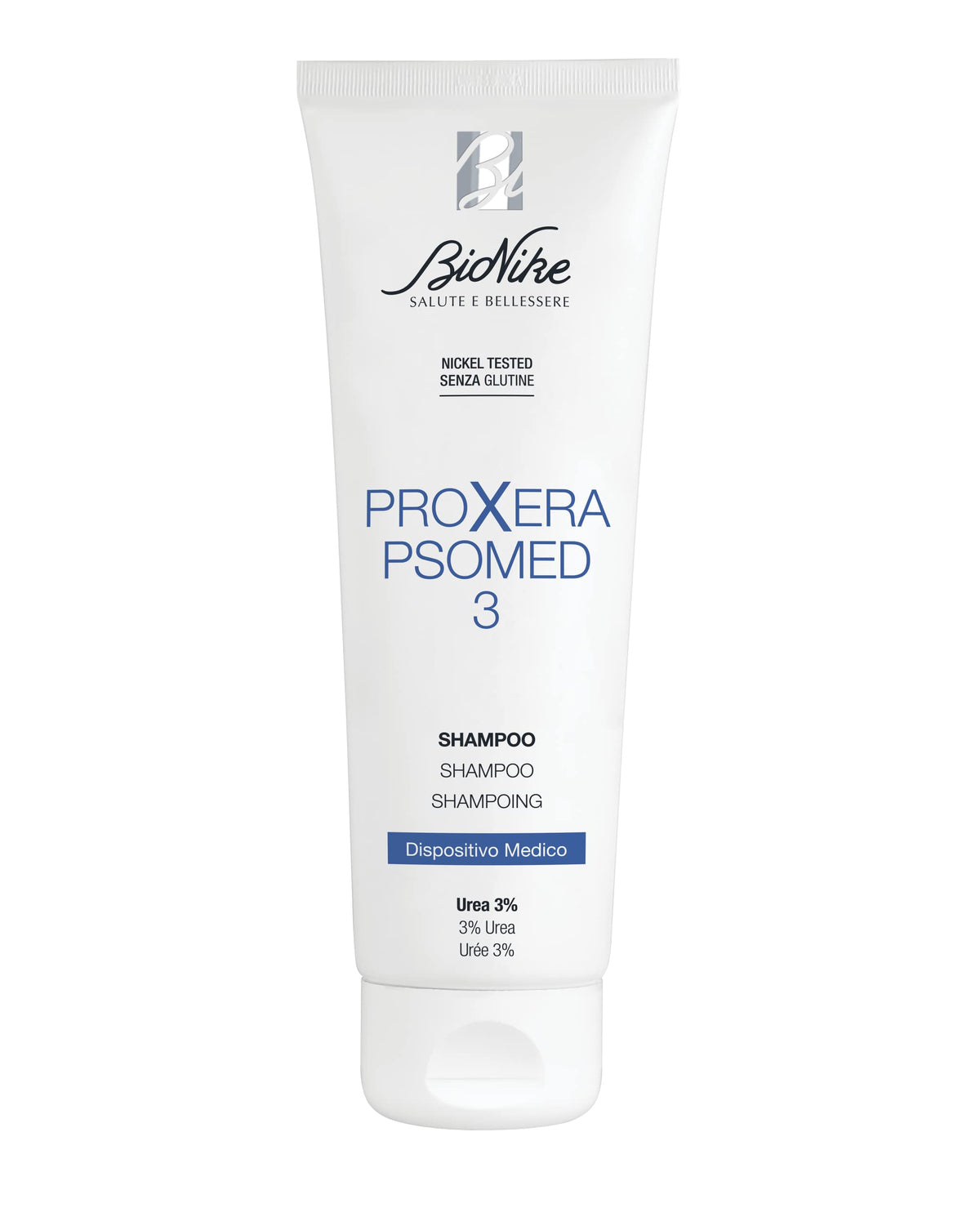 Bionike Proxera Psomed 3 Medicated Shampoo for Scalp Care - Anti-dandruff, Keratolytic, 4.23 fl oz