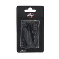 Eklips Black Hair Bobby Pins 24-Pack - Simple Hair Accessories for Secure Styling