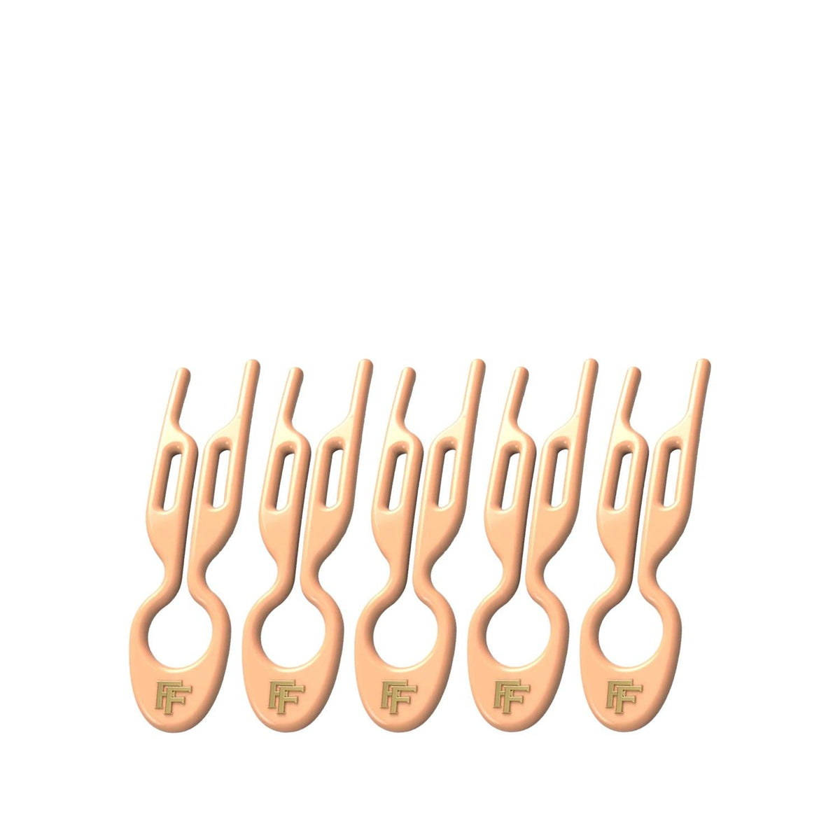 Fiona Franchimon No 1 Hairpin Peach Fuzz 5-Pack