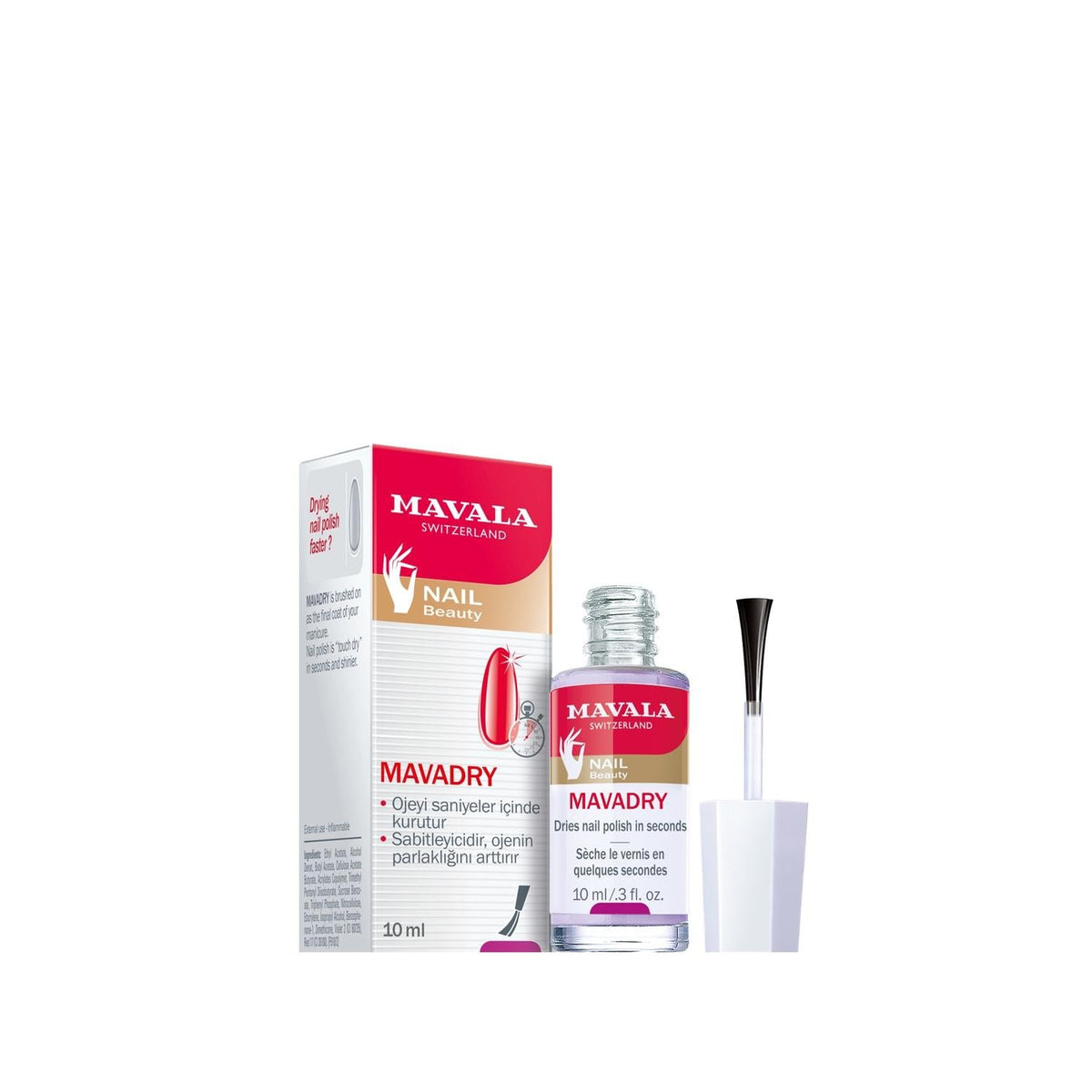 Mavala MavaDry Quick Nail Polish Dryer 10ml - Fast Drying, Compact Nail Care Solution