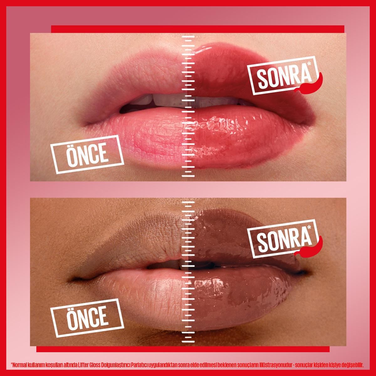 Maybelline New York Lifter Plump Lip Gloss - Instantly 30% Fuller Lips, Non-Sticky, Long-Lasting Plumping Effect