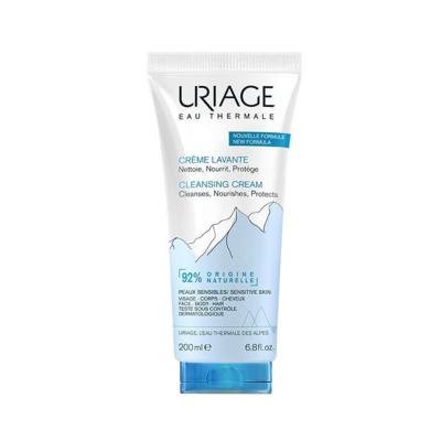 Uriage Uriage Thermal Water Cleansing Cream - Gentle, Moisturizing Skincare for Sensitive Skin, Soap-Free Cleanser for Face, Body, and Hair