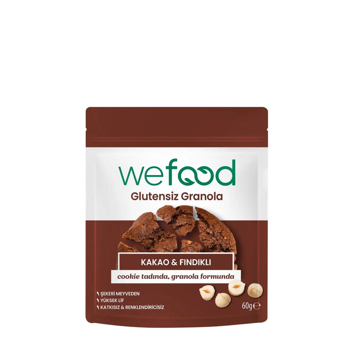 Wefood Gluten-Free Cocoa & Hazelnut Granola 60g