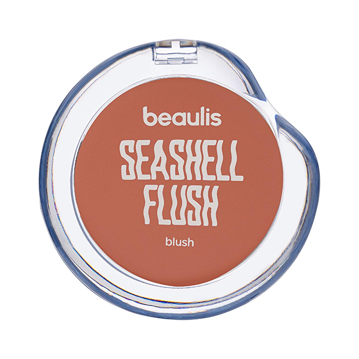 Beaulis Seashell Flush Blush - Beach Blossom: Natural Glow, Easy Blend, Healthy Color - Lightweight & Radiant Complexion