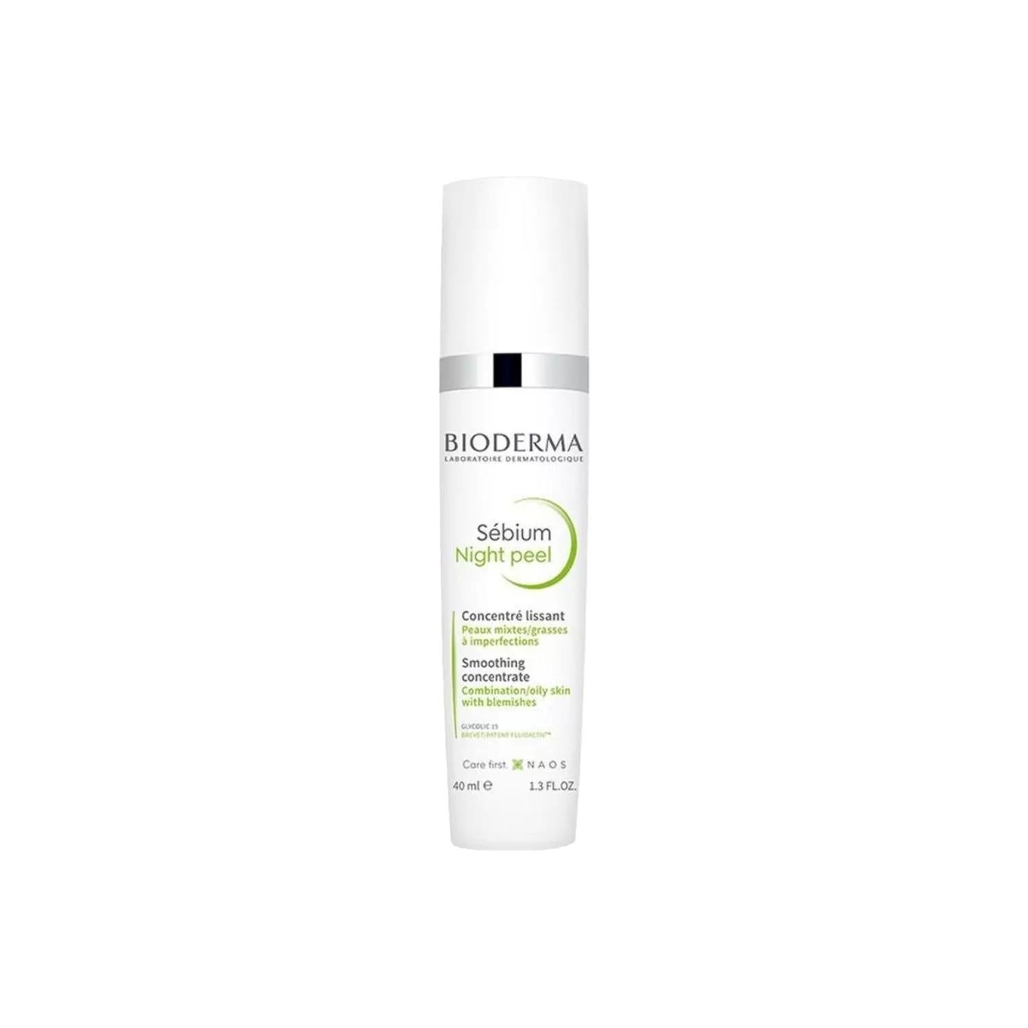 Bioderma Sebium Night Peel Purifying Night Serum 40 ml - Gentle Night Serum for Acne-Prone Skin