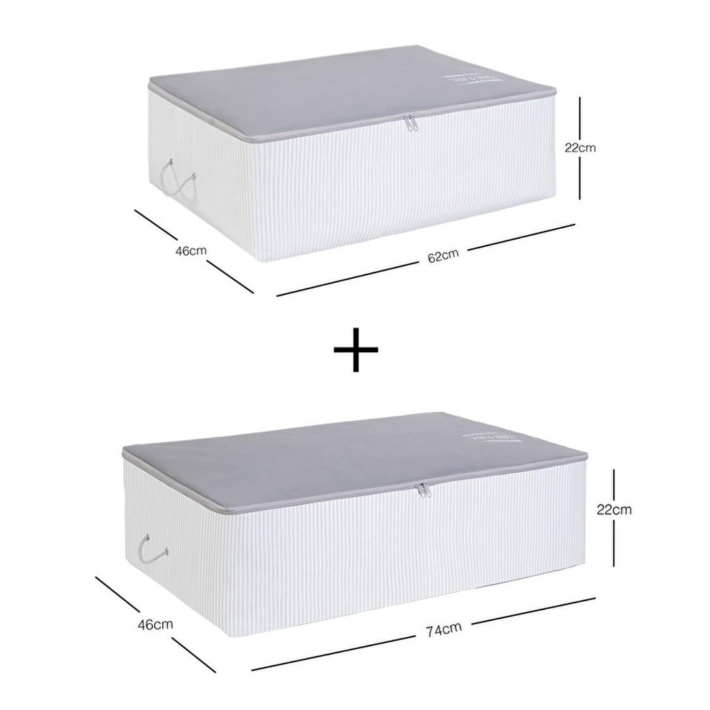Ocean Home Storage Baskets/Set - Practical & Decorative Storage Solution for Home Textiles, 2-Piece Polypropylene Basket Set