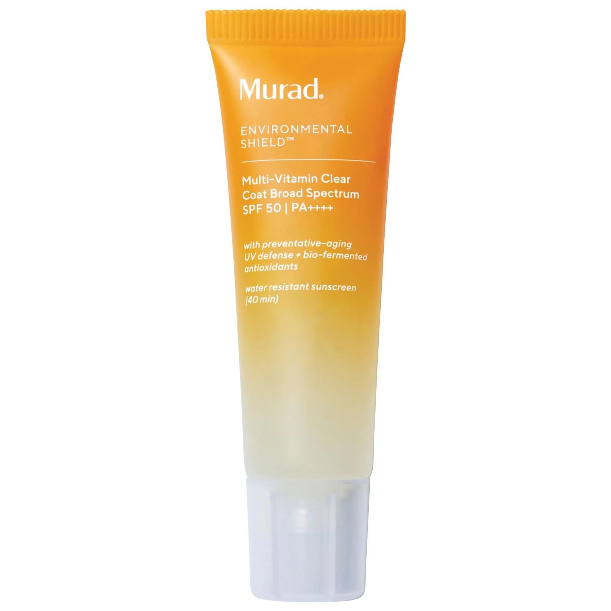 Multi-Vitamin Clear Coat SPF 50 Sunscreen | Vegan, Cruelty-Free, Anti-Aging | Protects Skin & Primes for Makeup