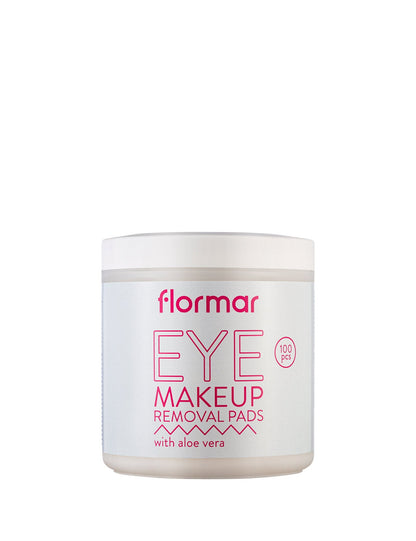 Flormar Aloe Vera & Glycerin Eye Makeup Remover Pads 100 Count