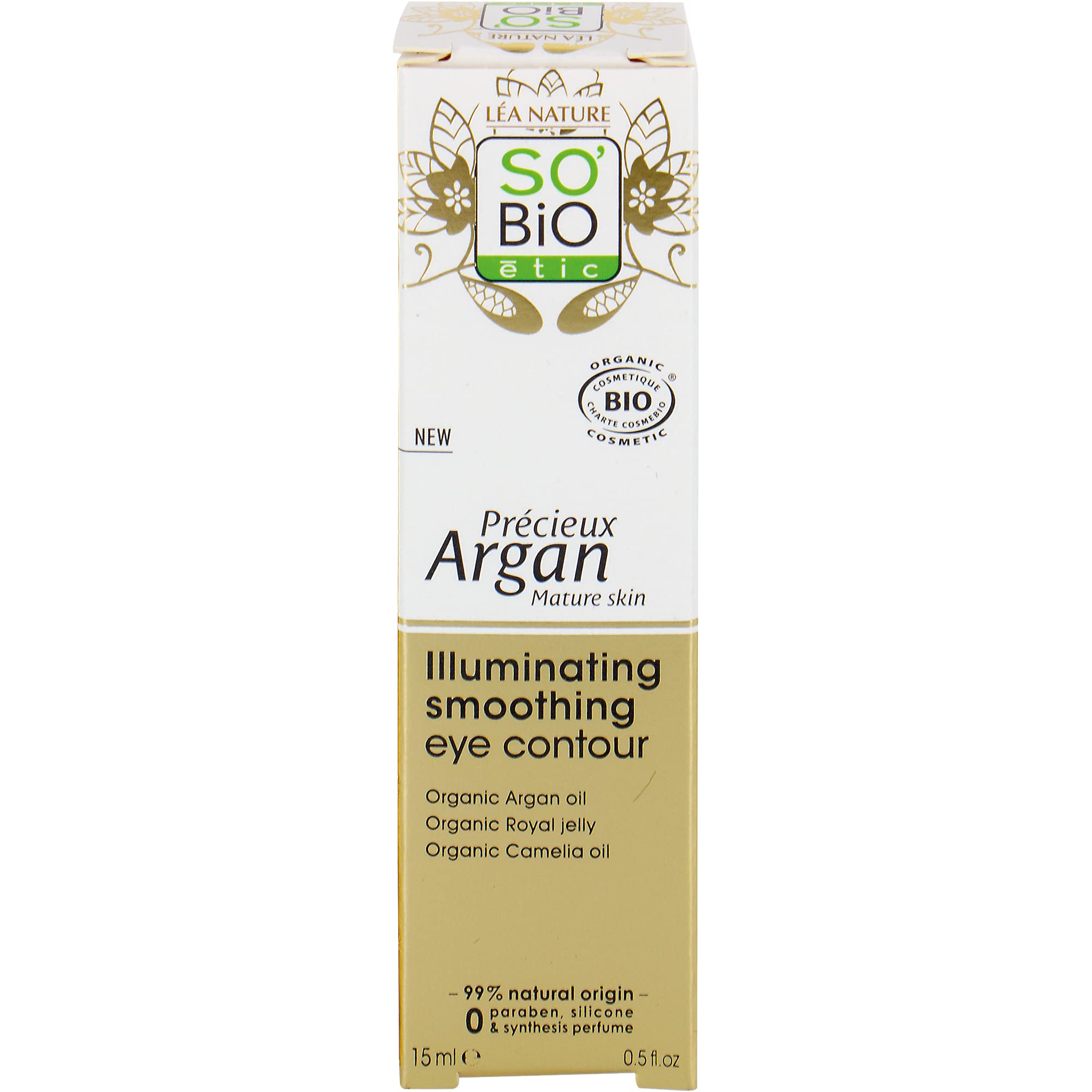 SO’BiO Argan Brightening & Smoothing Eye Cream 0.5 oz