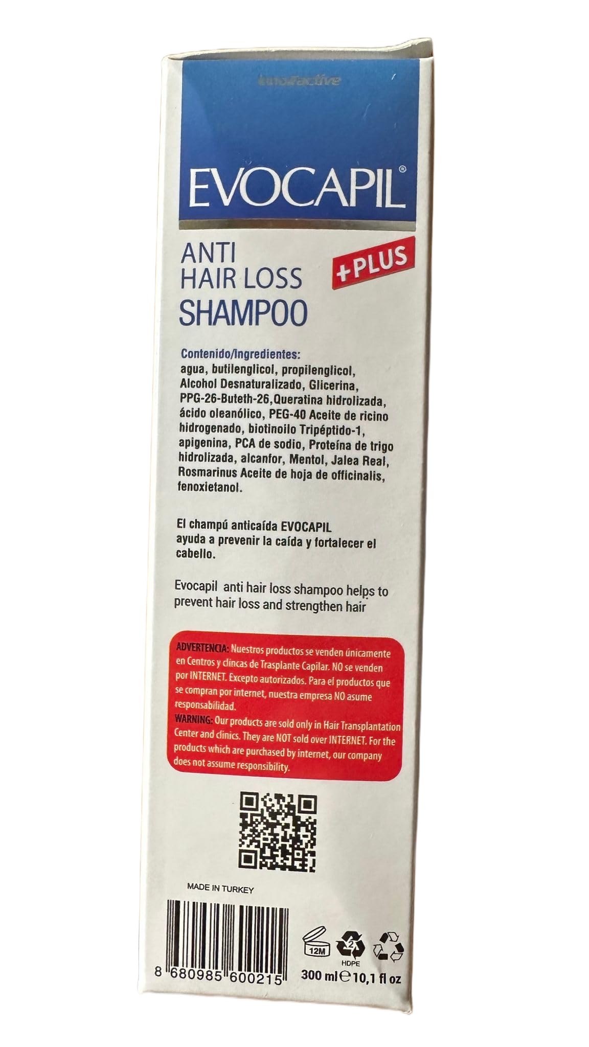 Evocapil Anti Hair Loss Spray - Nourishing Treatment | 60 ml