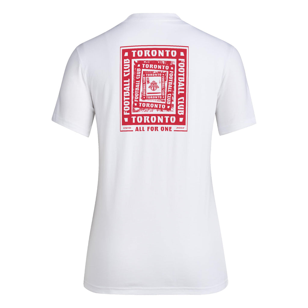 adidas Womens Toronto FC Pre-Game Soccer T-Shirt White Size XXL