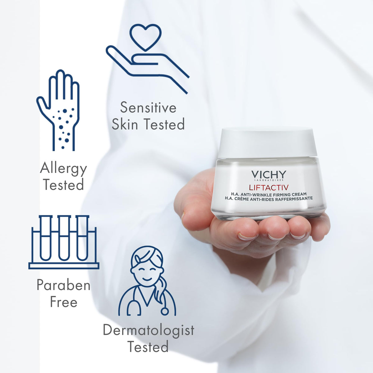 Vichy Neovadiol Redensifying Plumping Day Cream for Dry Skin - Anti-Aging Moisturizer for Menopause