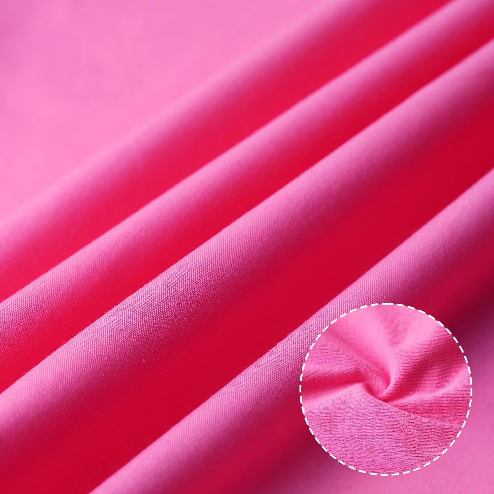 WELAKEN Girls Summer Sundress Criss Cross Back Elastic Waist Hot Pink Size 14Y