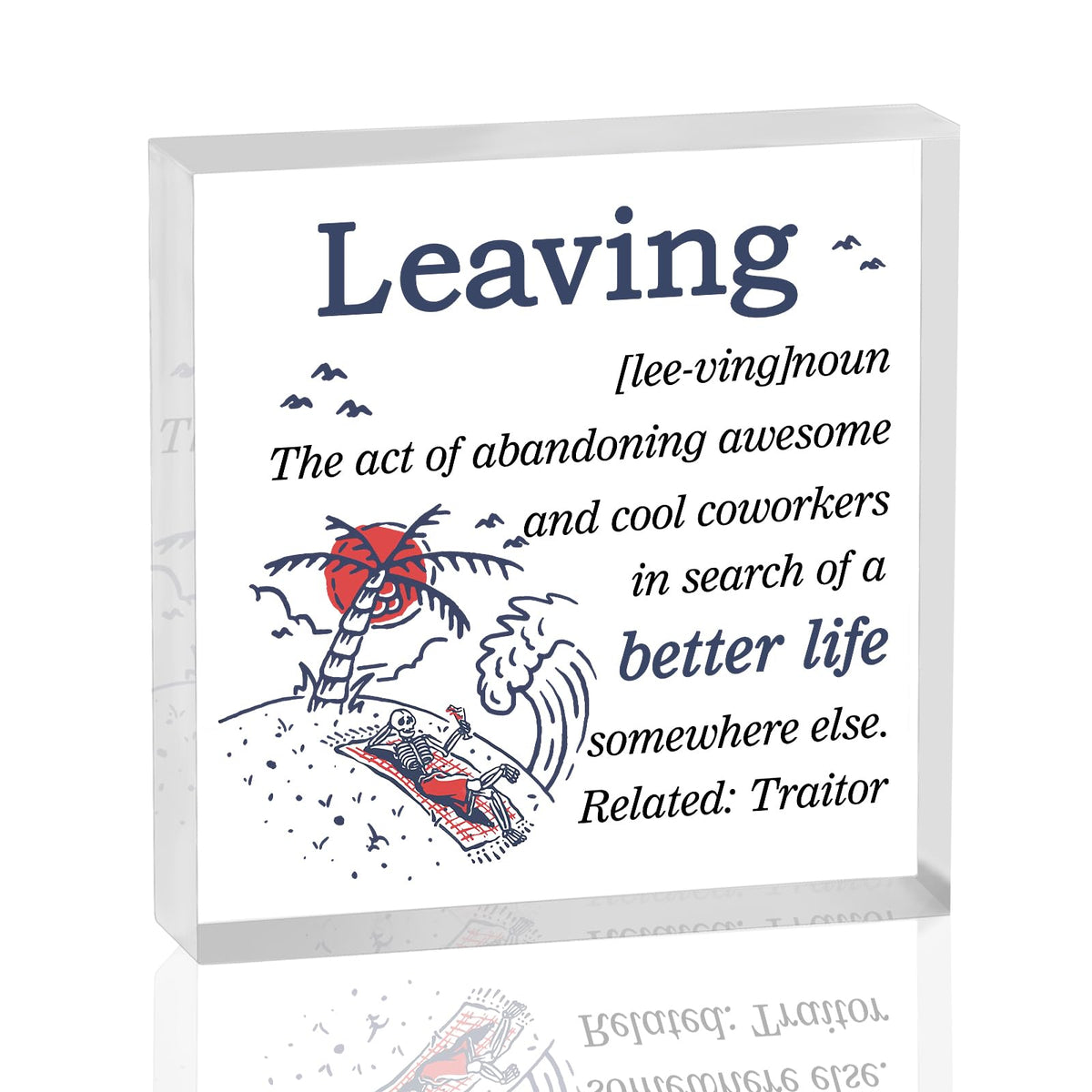 Yoxiumi Coworker Christmas Retirement Gifts Party Decorations Grey-Leaving