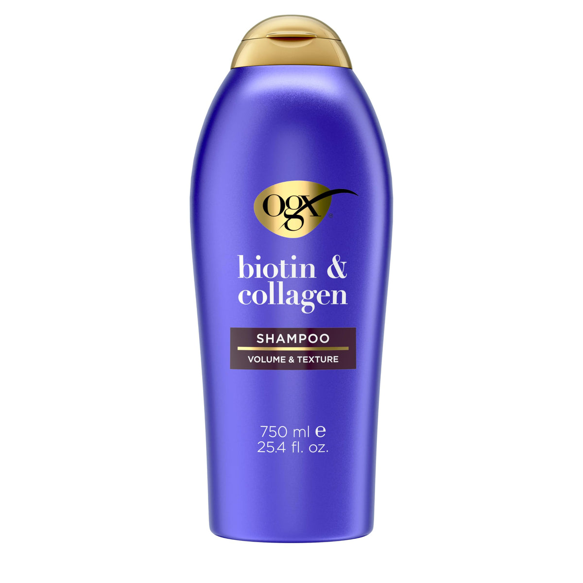 OGX Biotin & Collagen Shampoo - Thickening & Strengthening Hair Care for Thinning or Weak Hair, 13.01 fl oz